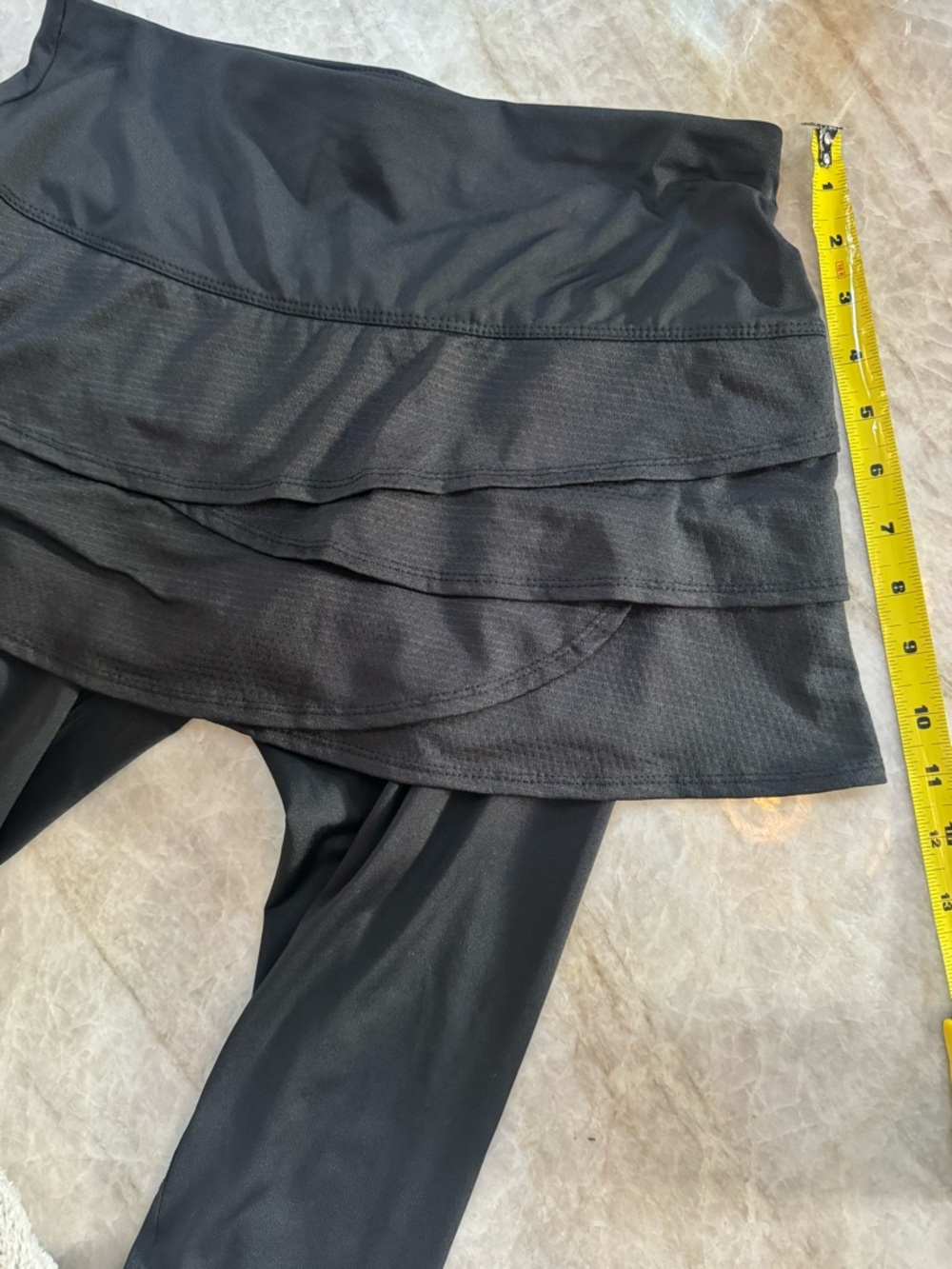 Lucky In Love Black Layered Skirted Leggings Siz - Picture 5 of 5